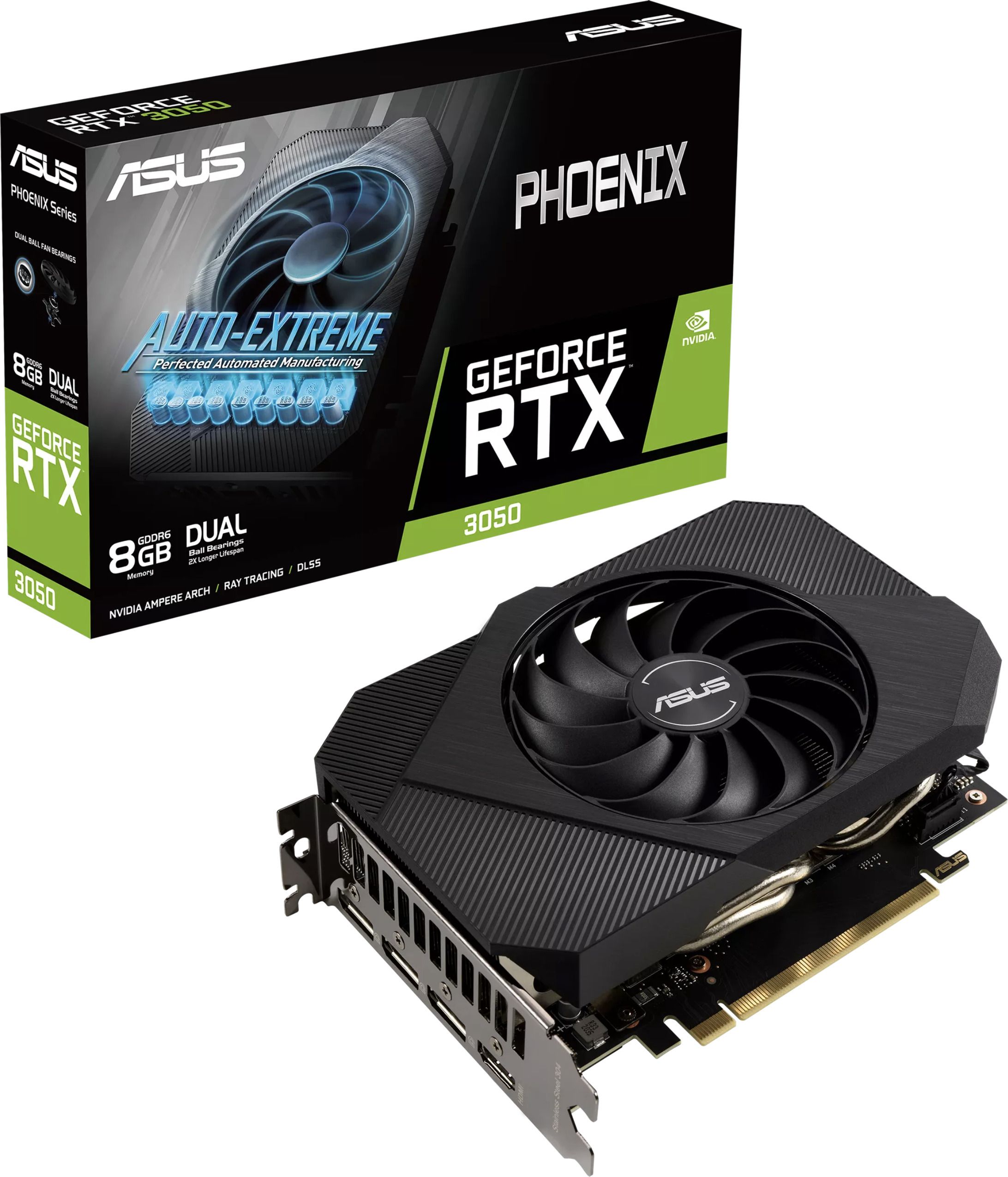 ASUS Phoenix GeForce RTX 3050 8GB GDDR6 3xDP 1.4a 1xHDMI 2.1